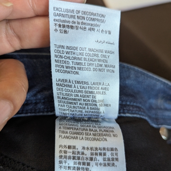 Inc Plus Size 20W Skinny Leg Tummy Control Embellished Blue Stretchy Jeans - Picture 8 of 13